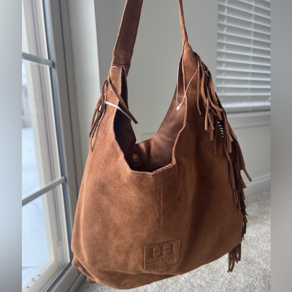 Haute Hippie Tan Suede Fringe Bag - Picture 5 of 5